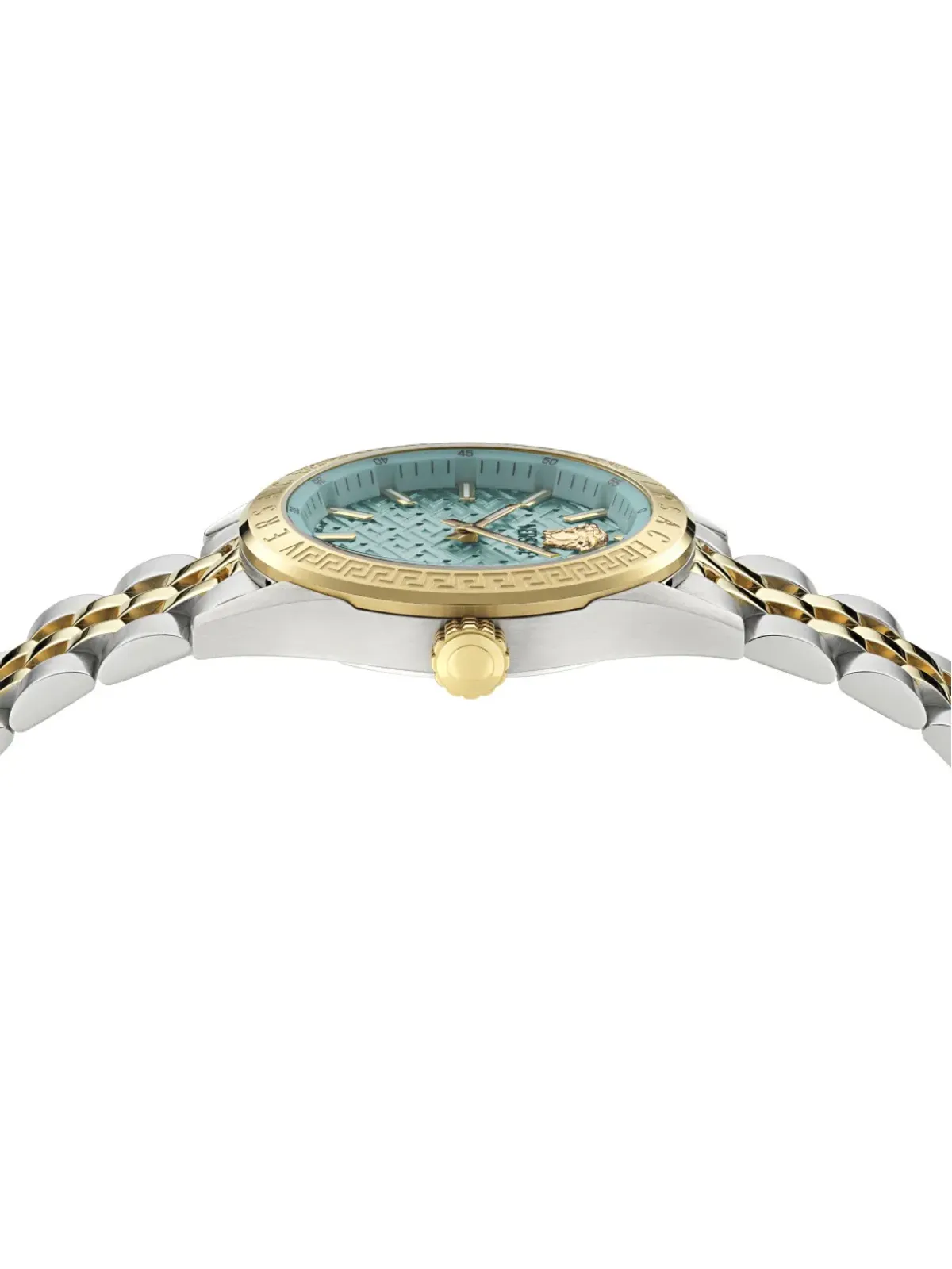 Versace V-Code Lady 36mm ブルー - 画像4