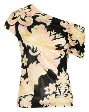 ETRO フローラルプリント クレープブラウス - ブラック - サムネイル1