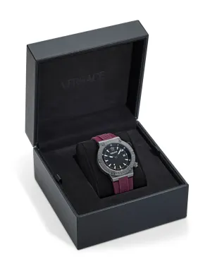 Versace グレカ ロゴ ダイバー 43mm - ブラック - サムネイル5