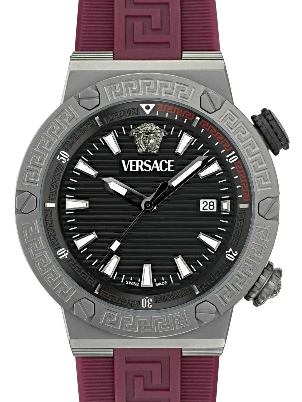 Versace グレカ ロゴ ダイバー 43mm - ブラック - 画像2
