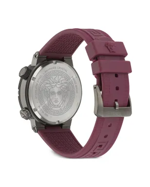 Versace グレカ ロゴ ダイバー 43mm - ブラック - サムネイル3