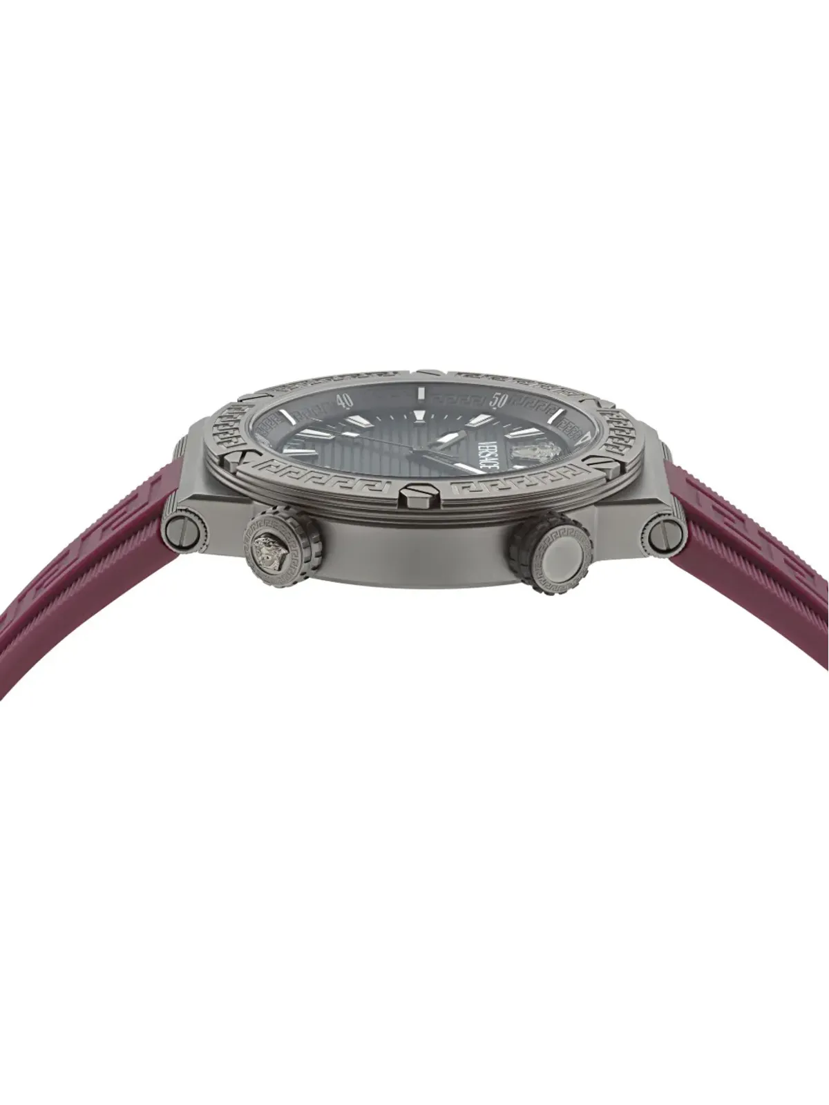 Versace グレカ ロゴ ダイバー 43mm - ブラック - 画像4