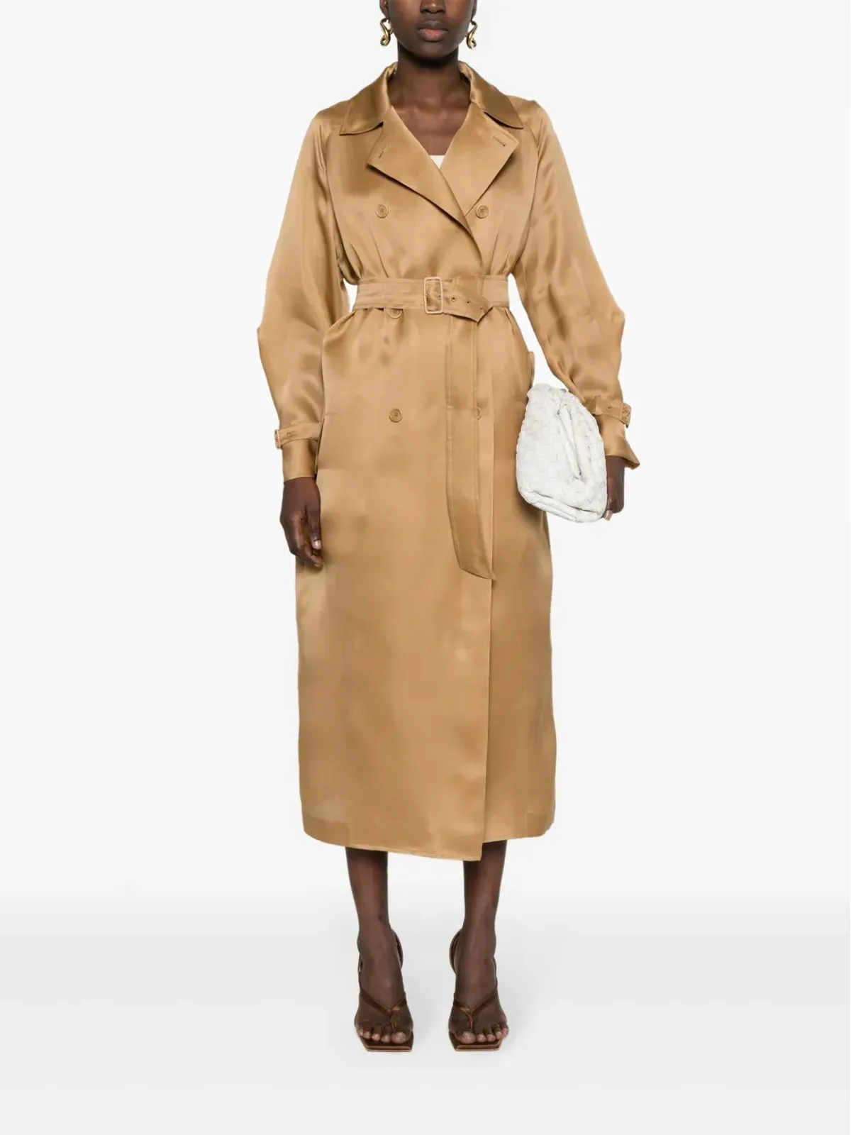 Max Mara Sacco ダブルブレスト トレンチコート - ニュートラルカラー - 画像2