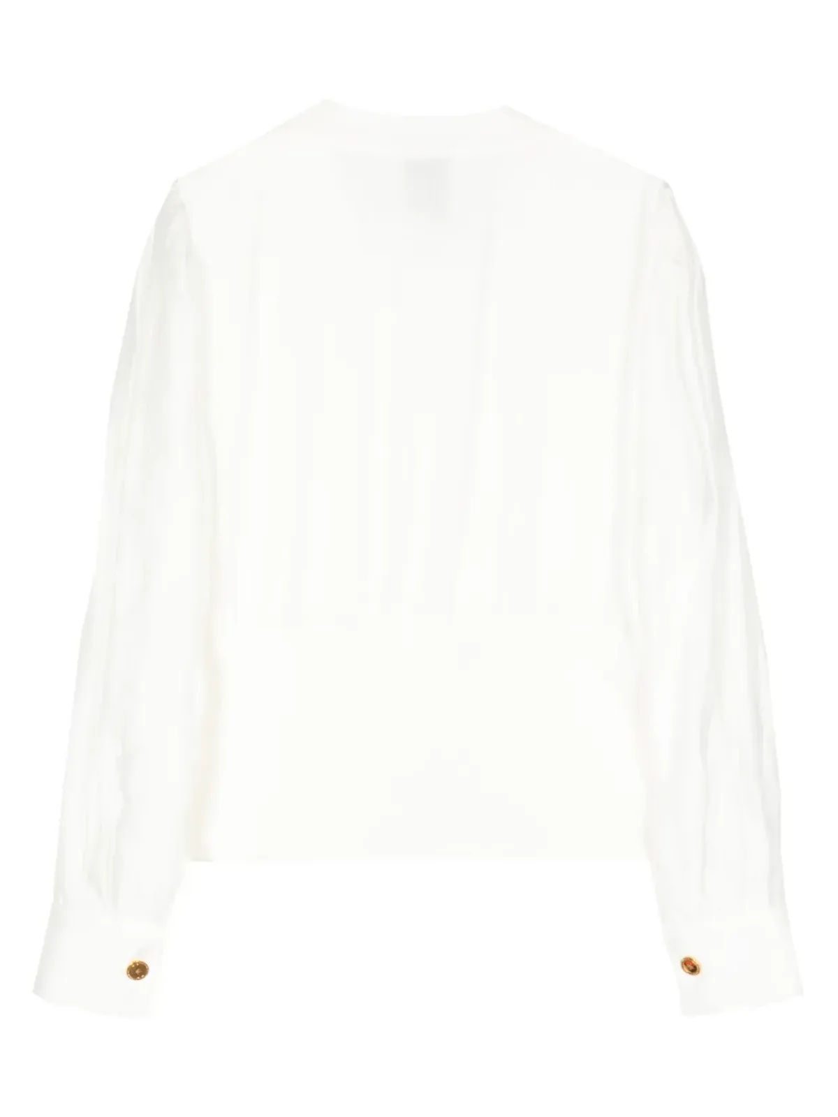 Edward Achour Paris Vネックボタンアップカーディガン - White - 画像2