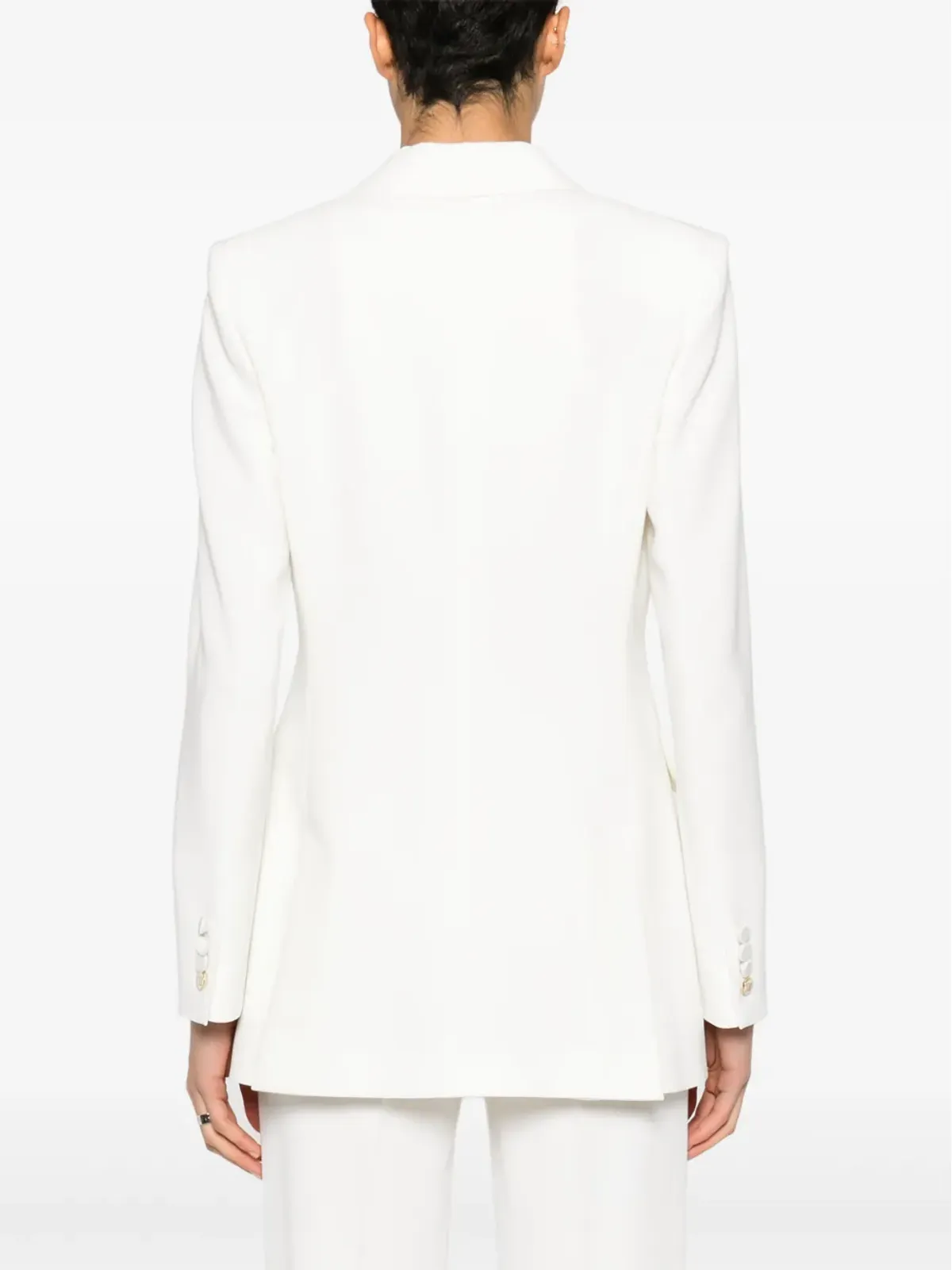 Max Mara Plinio シングルブレスト ブレザー ホワイト - 画像4