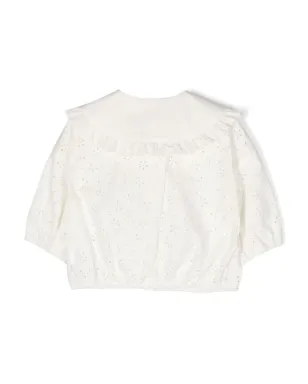 Philosophy Di Lorenzo Serafini Kids オープンワークコットンシャツ - サムネイル2