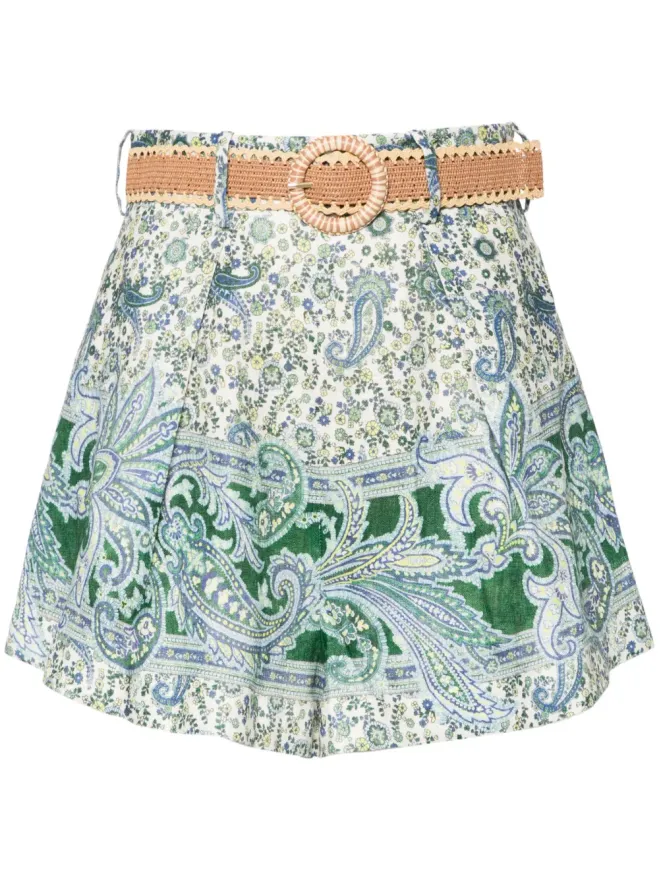 Zimmermann ZIMMERMANN オティー タック リネンショーツの商品画像
