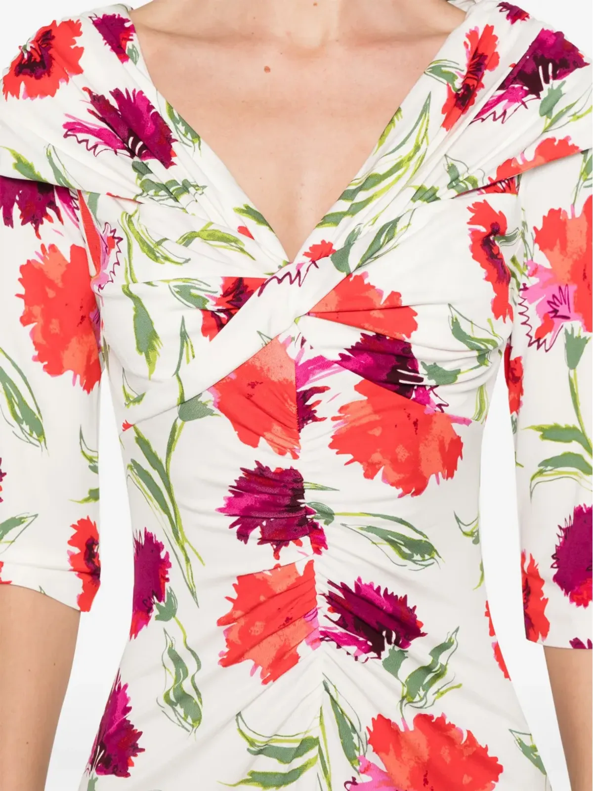 DVF Diane von Furstenberg Jim 花柄プリント ミディドレス - 画像5