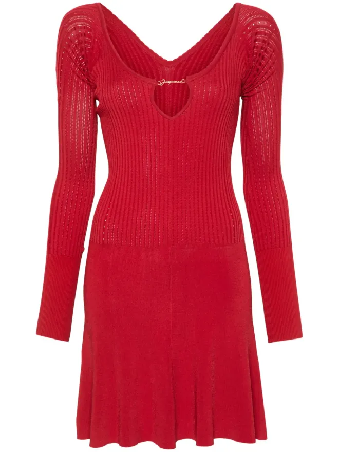 JACQUEMUS Jacquemus La Mini Robe ミニドレス - レッドの商品画像