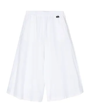 Aspesi Kids ワイドレッグリネンパンツ - White - サムネイル1