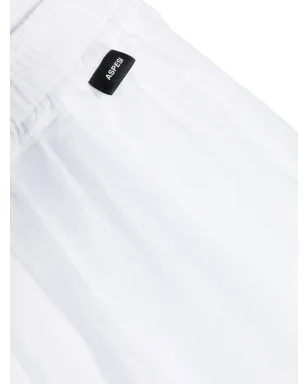 Aspesi Kids ワイドレッグリネンパンツ - White - サムネイル3