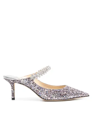 Jimmy Choo ブリング グリッター ミュール - ピンク - サムネイル1
