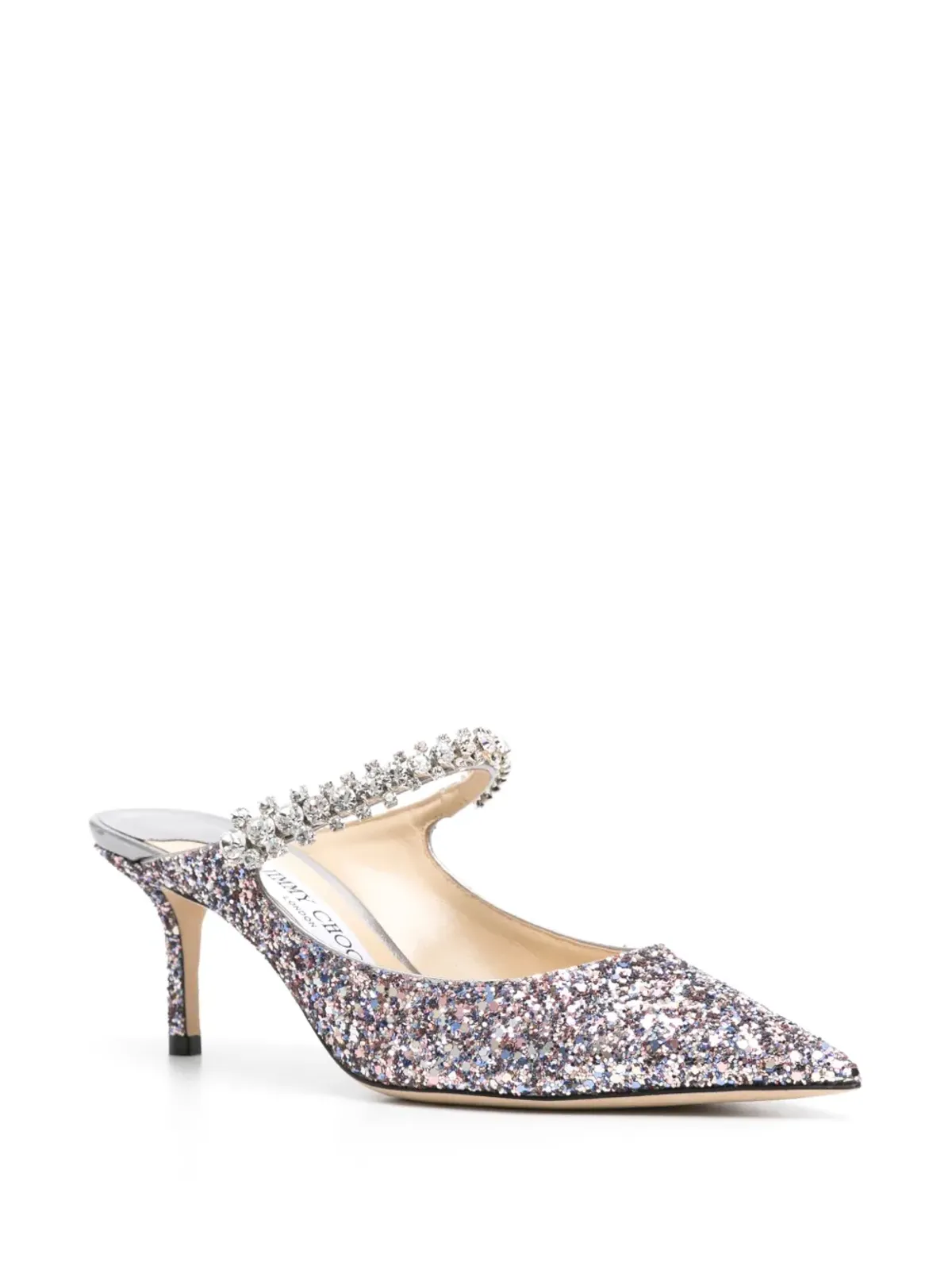 Jimmy Choo ブリング グリッター ミュール - ピンク - 画像2