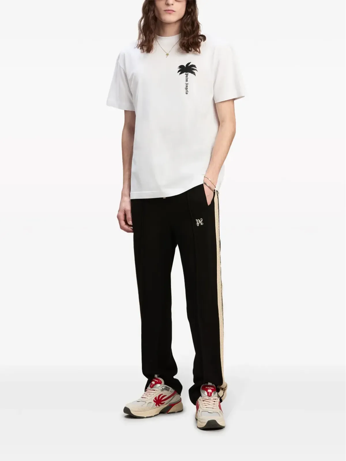 Palm Angels ザ・パーム コットン Tシャツ - ホワイト - 画像2