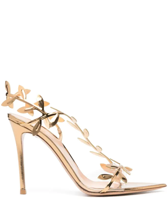 Gianvito Rossi Gianvito Rossi フラヴィア レザーサンダル - ゴールドの商品画像