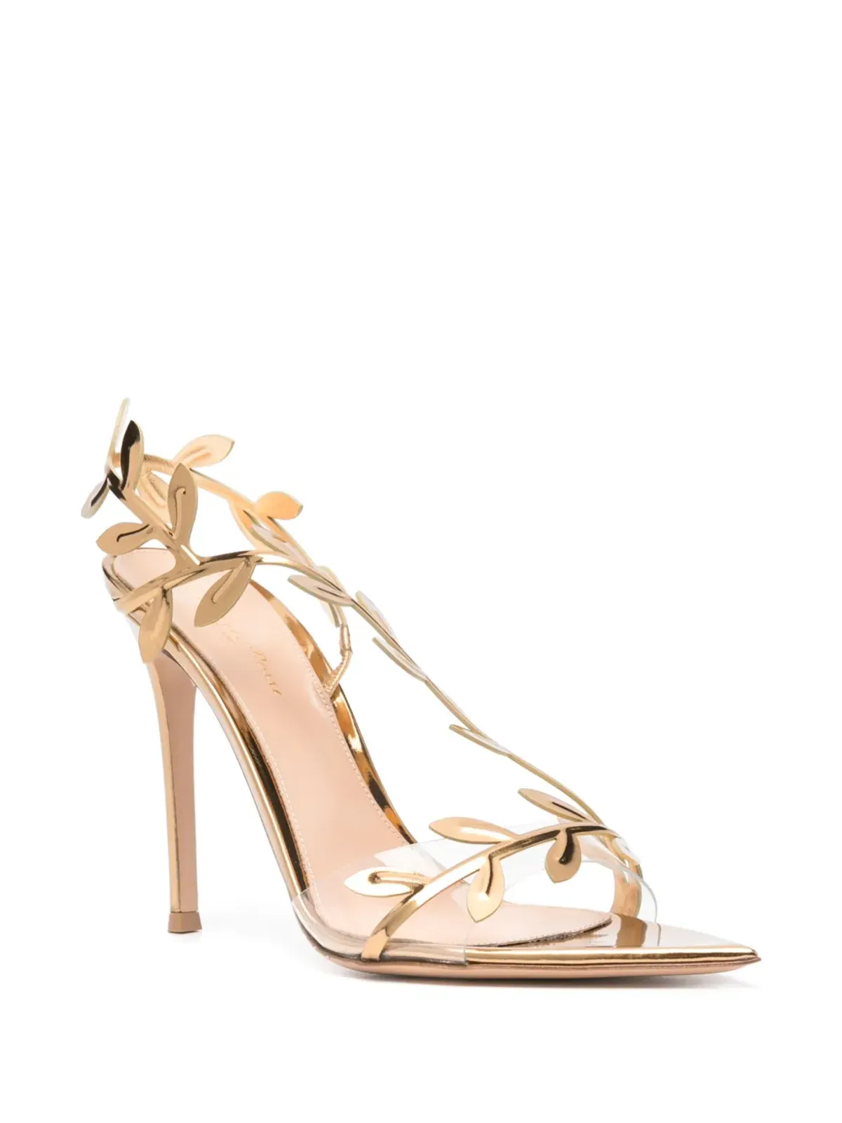 Gianvito Rossi フラヴィア レザーサンダル - ゴールド - 画像2