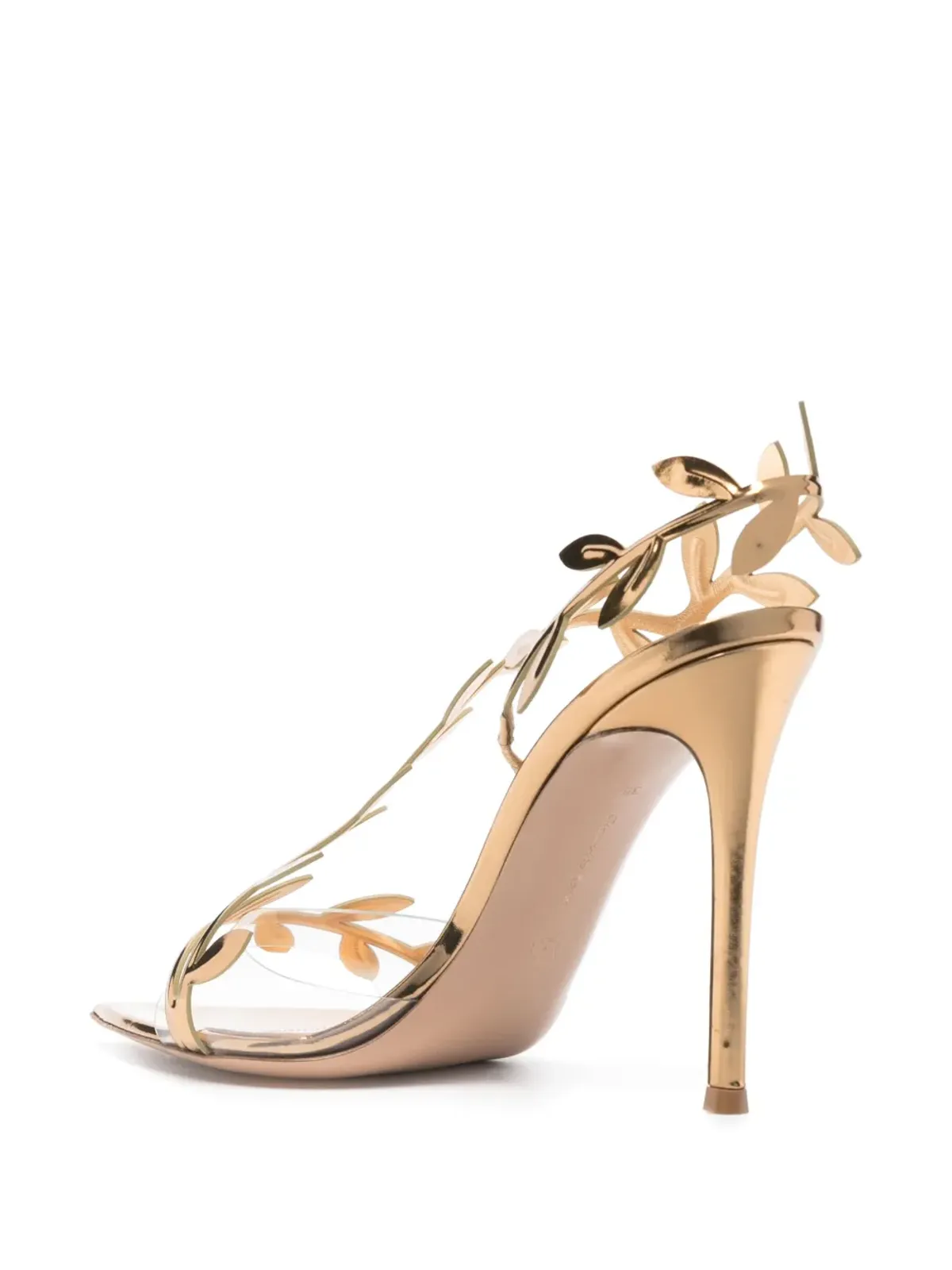 Gianvito Rossi フラヴィア レザーサンダル - ゴールド - 画像3