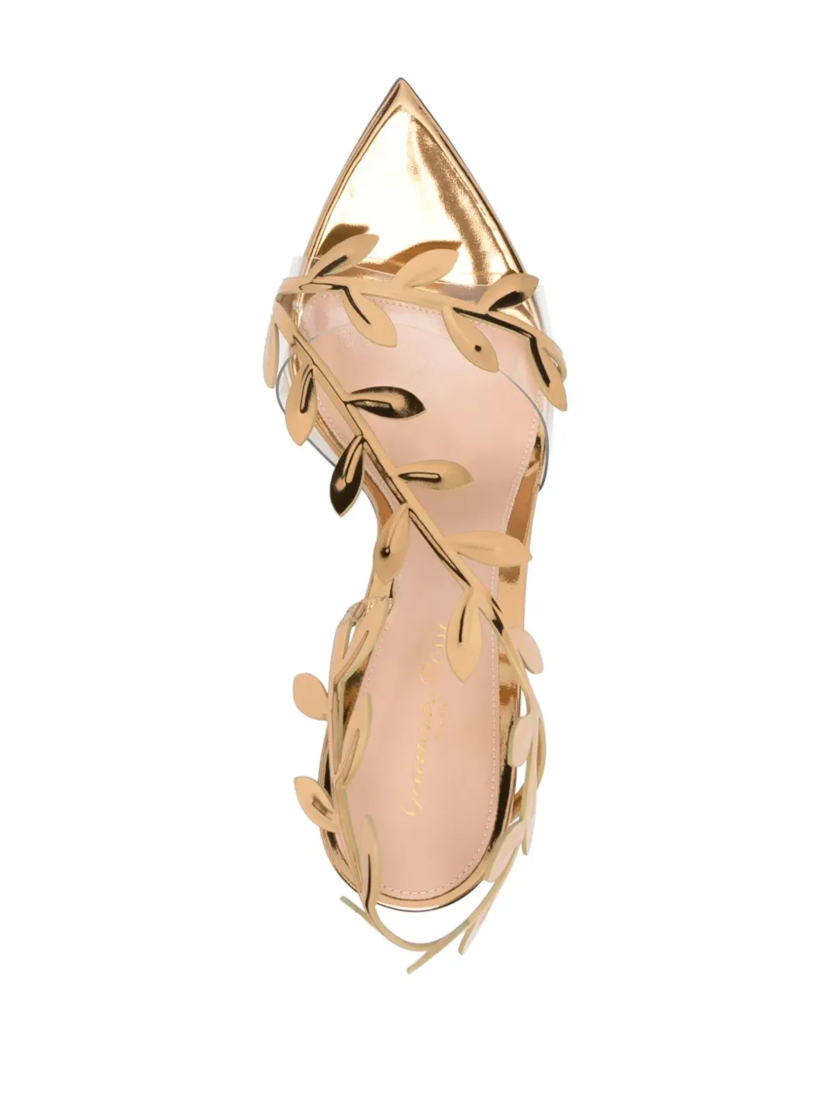 Gianvito Rossi フラヴィア レザーサンダル - ゴールド - 画像4