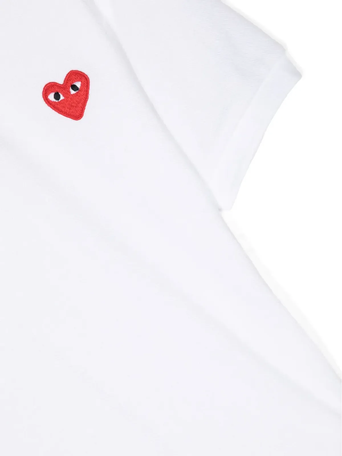 Comme Des Garçons Play Kids ハートパッチ Tシャツ - White - 画像3