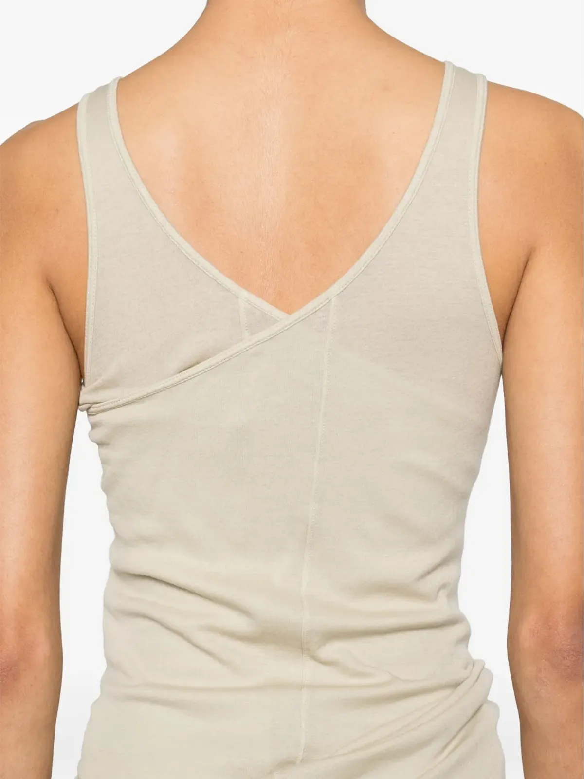 Rick Owens DRKSHDW ダブルジギー バナナ ジャージー タンクトップ - ニュートラルカラー - 画像5