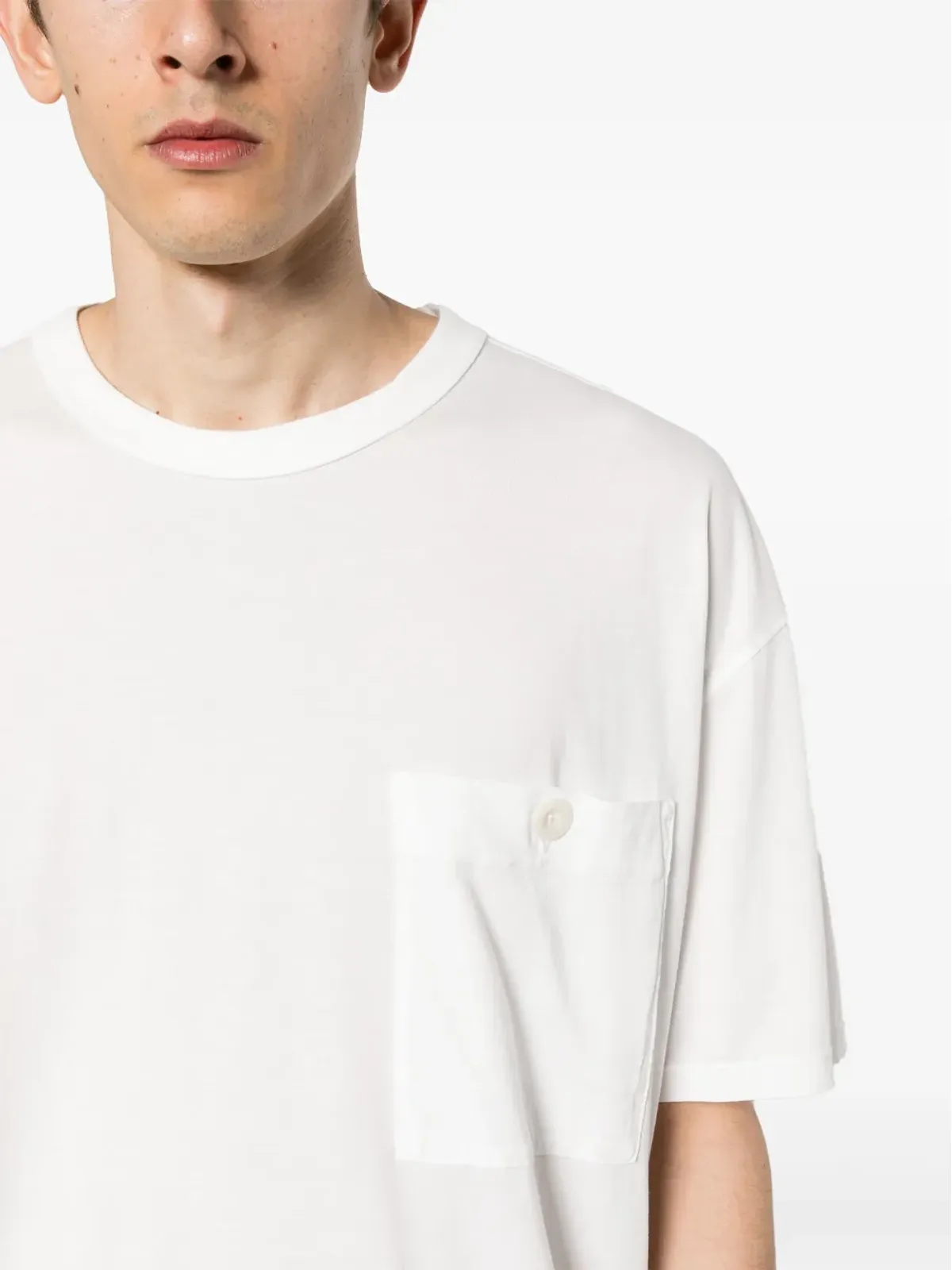 Ten C チェストポケット Tシャツ ホワイト - 画像5