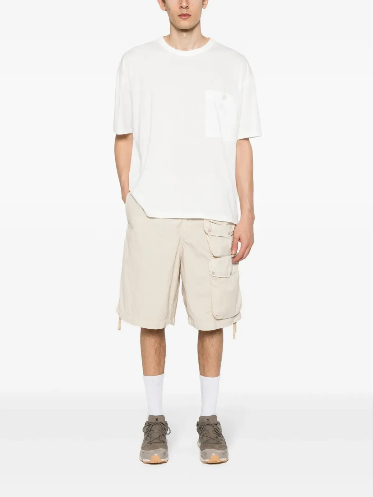 Ten C チェストポケット Tシャツ ホワイト - 画像2