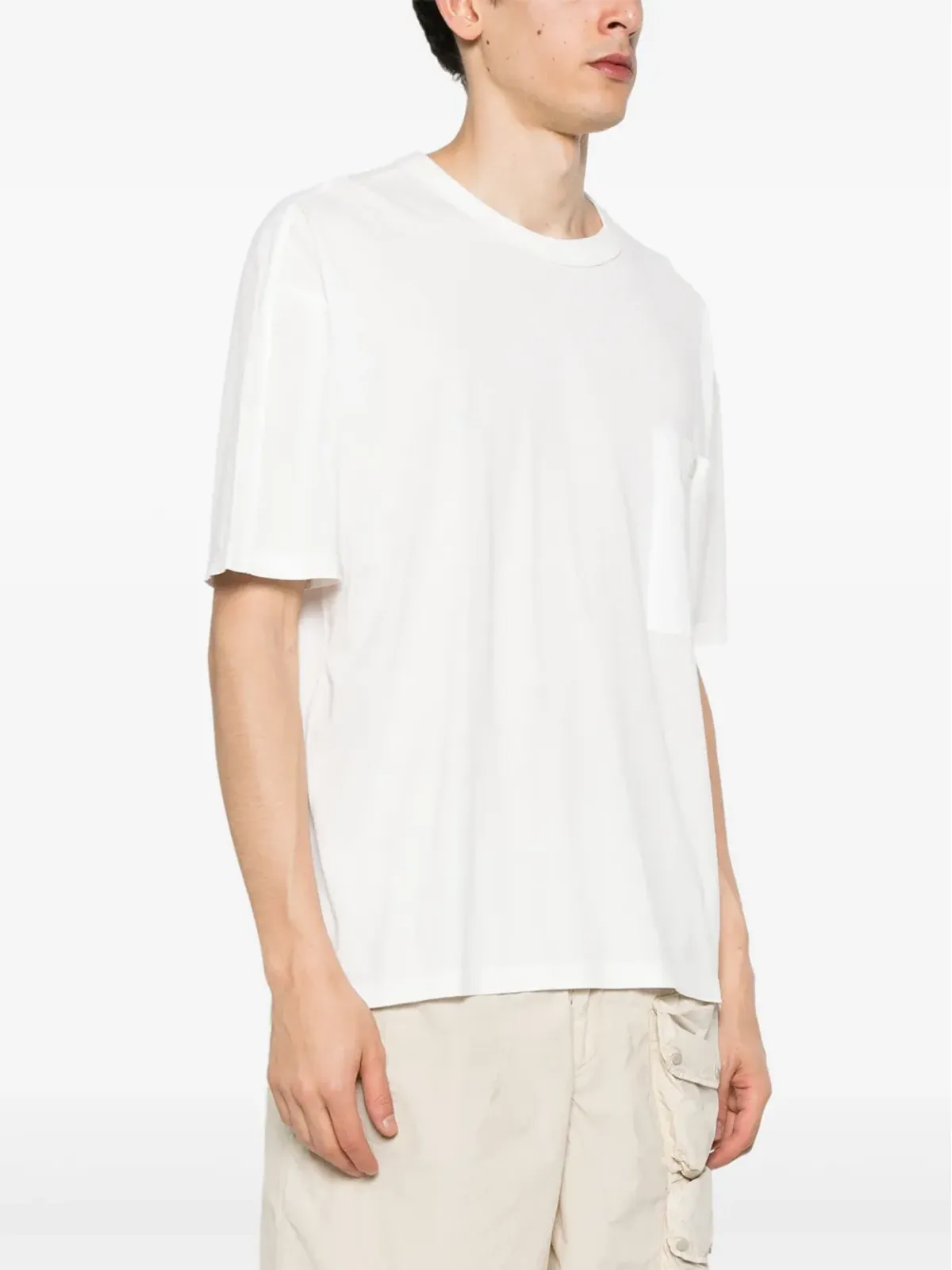 Ten C チェストポケット Tシャツ ホワイト - 画像3