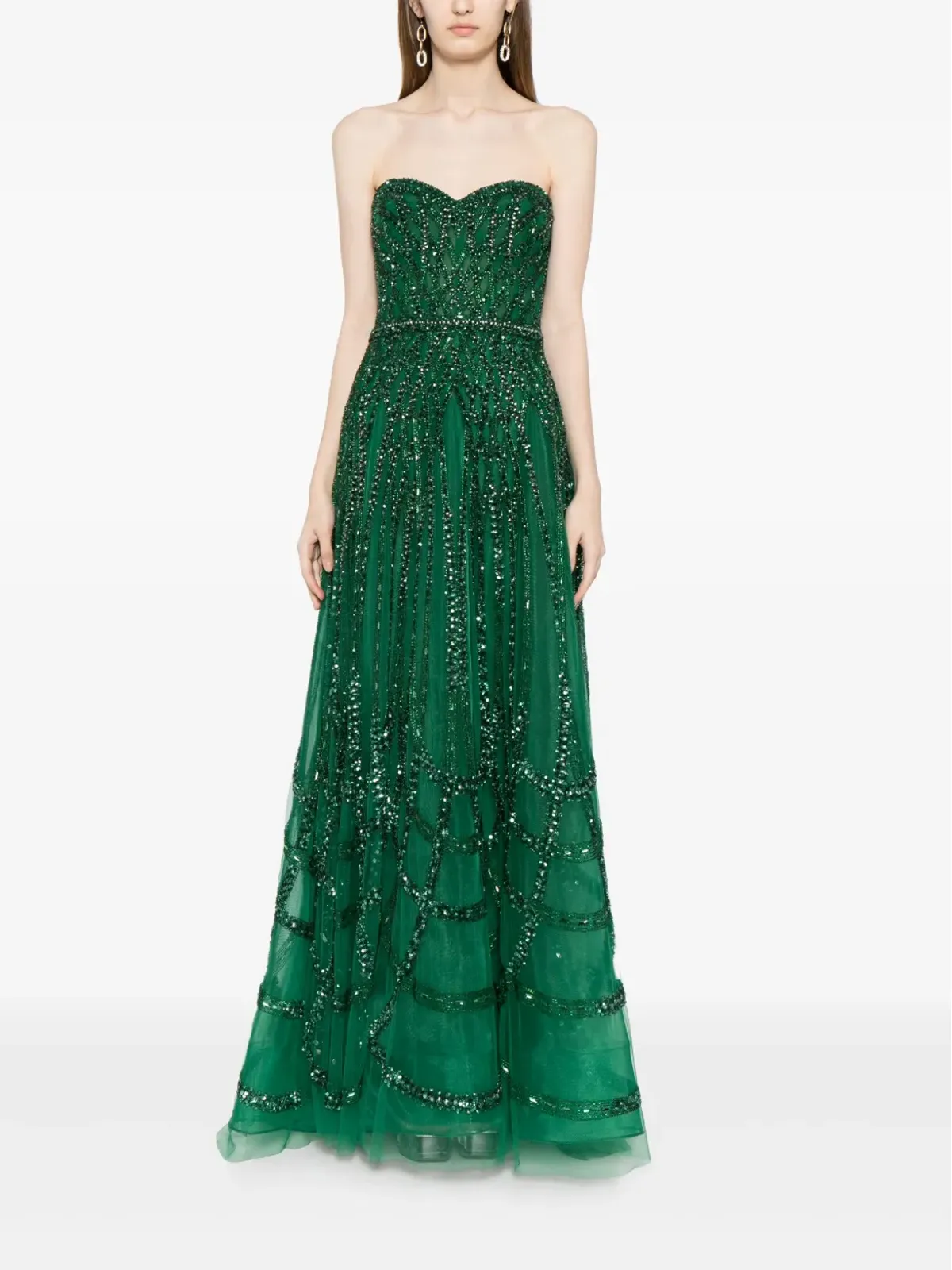 Zuhair Murad ビーズ刺繍コルセットガウン - 画像2