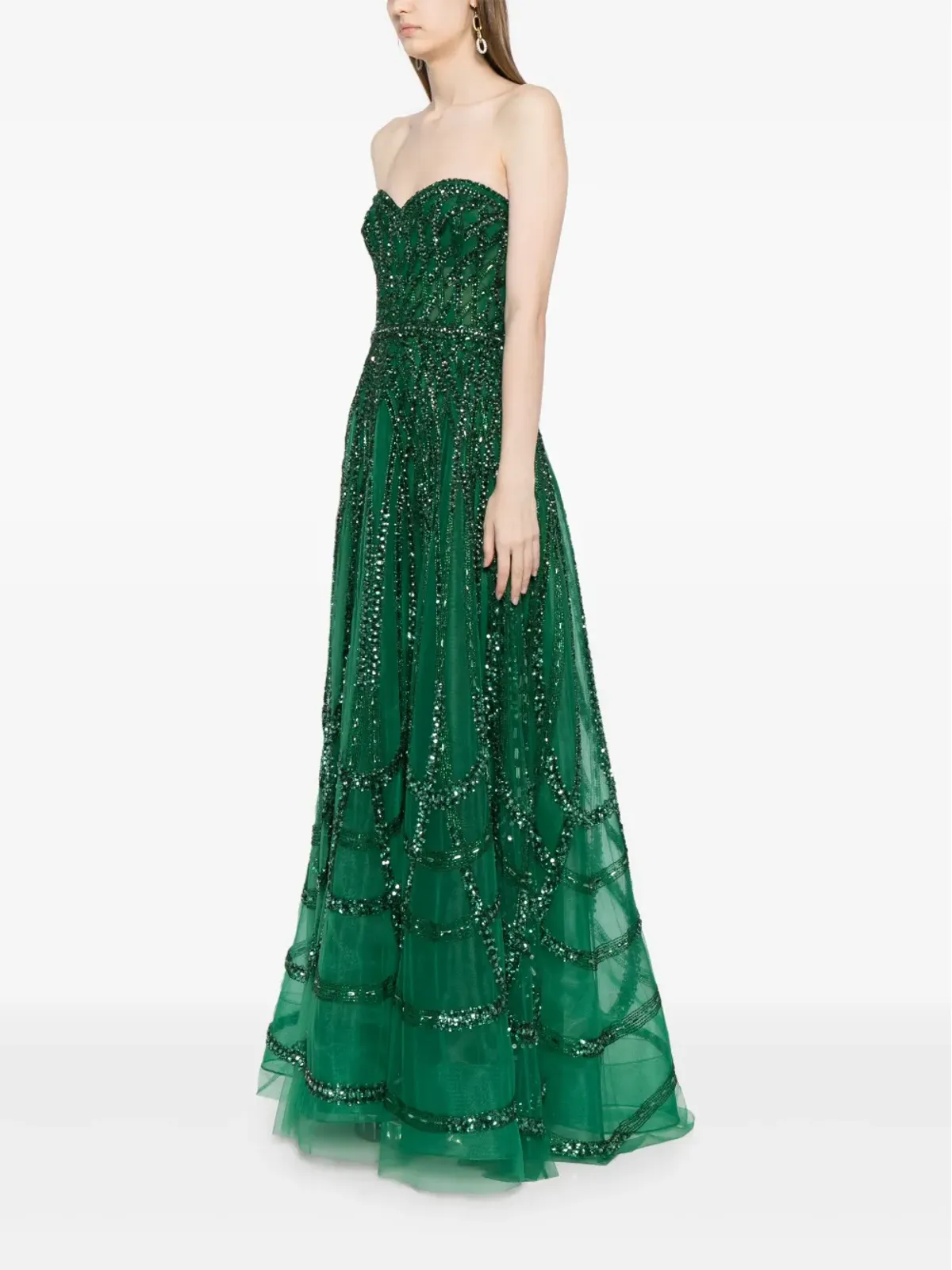 Zuhair Murad ビーズ刺繍コルセットガウン - 画像3