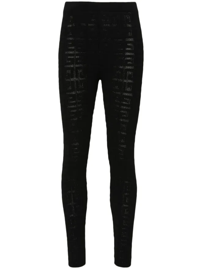 Givenchy Givenchy 4Gモチーフのニットパンツ - ブラックの商品画像