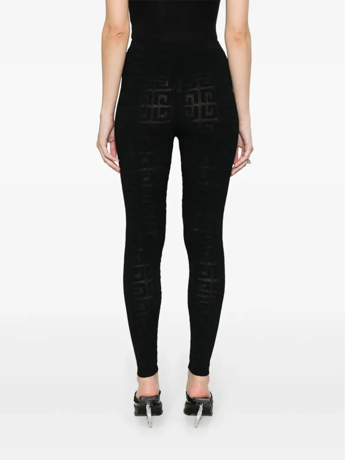 Givenchy 4Gモチーフのニットパンツ - ブラック - 画像4