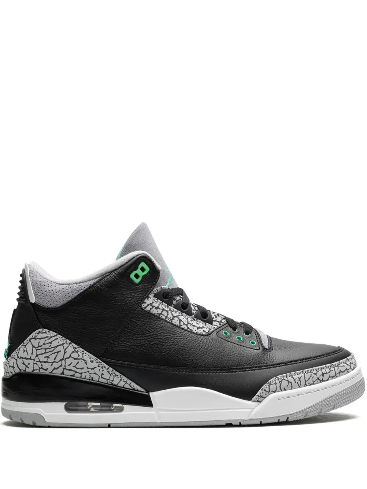 Jordan エアジョーダン 3 レトロ「Green Glow」スニーカー - ブラック - 画像1
