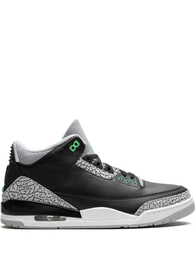 Jordan Jordan エアジョーダン 3 レトロ「Green Glow」スニーカー - ブラックの商品画像