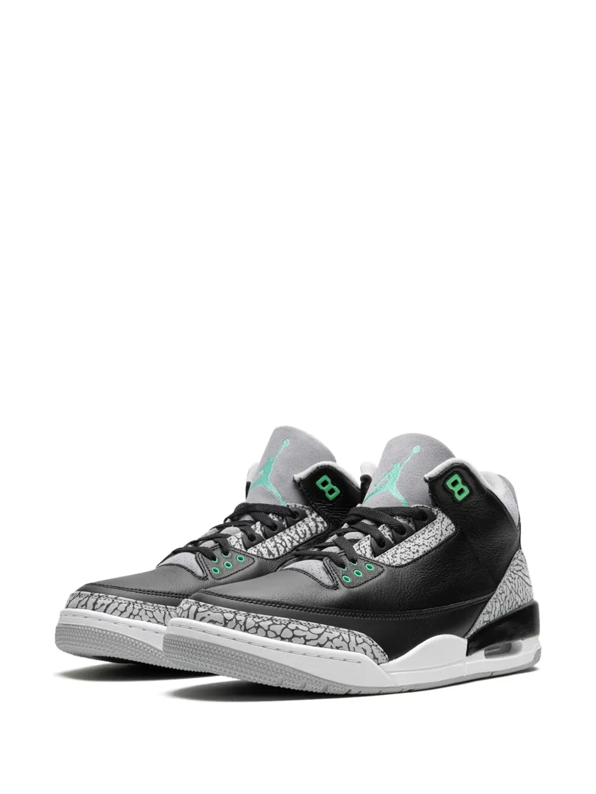 Jordan エアジョーダン 3 レトロ「Green Glow」スニーカー - ブラック - 画像2