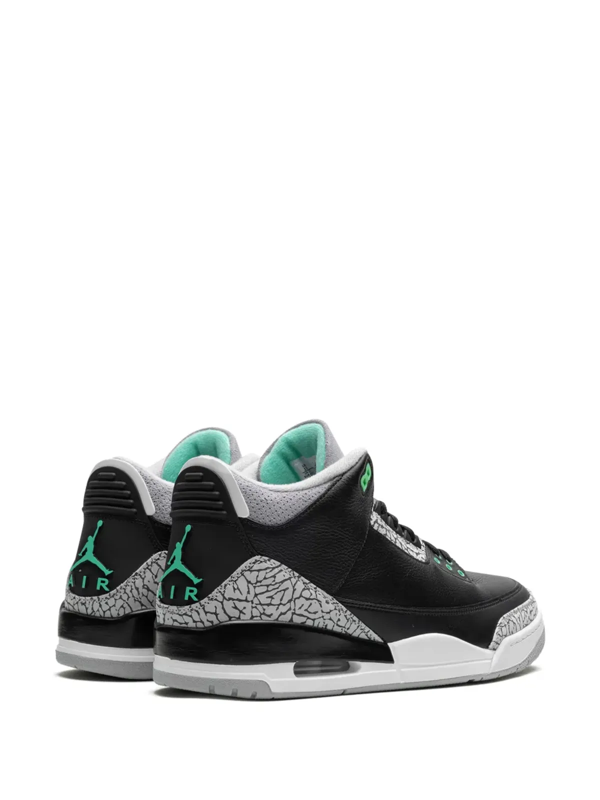 Jordan エアジョーダン 3 レトロ「Green Glow」スニーカー - ブラック - 画像3
