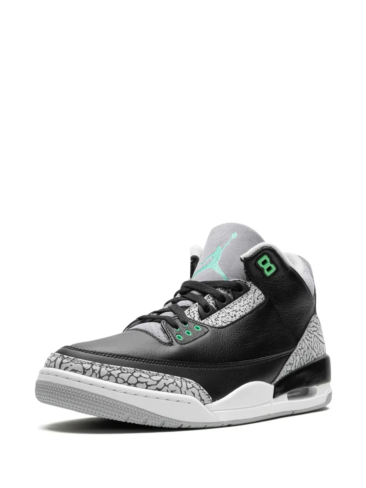 Jordan エアジョーダン 3 レトロ「Green Glow」スニーカー - ブラック - 画像4