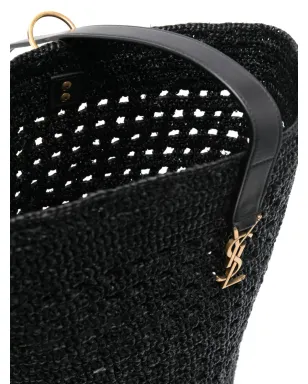 Saint Laurent 編み込みラフィア バケットバッグ - サムネイル5
