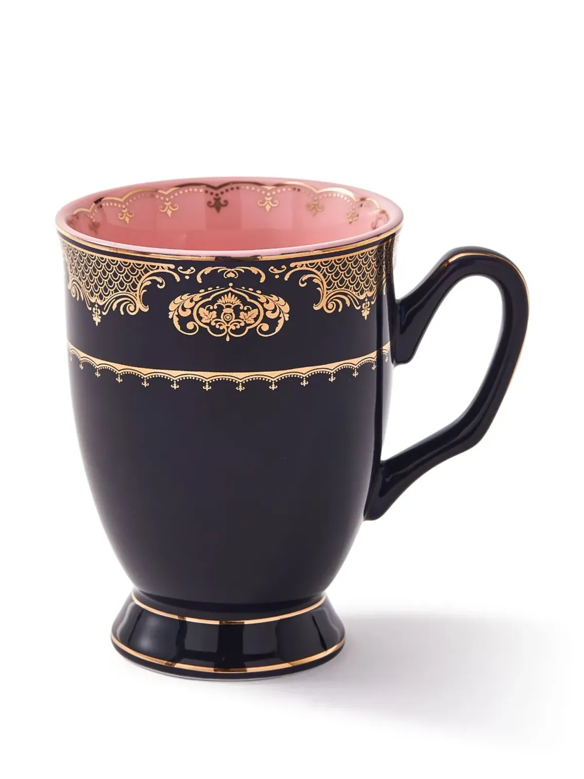 POLSPOTTEN Grandpa porcelain mugs (set of four) - Black - 画像4