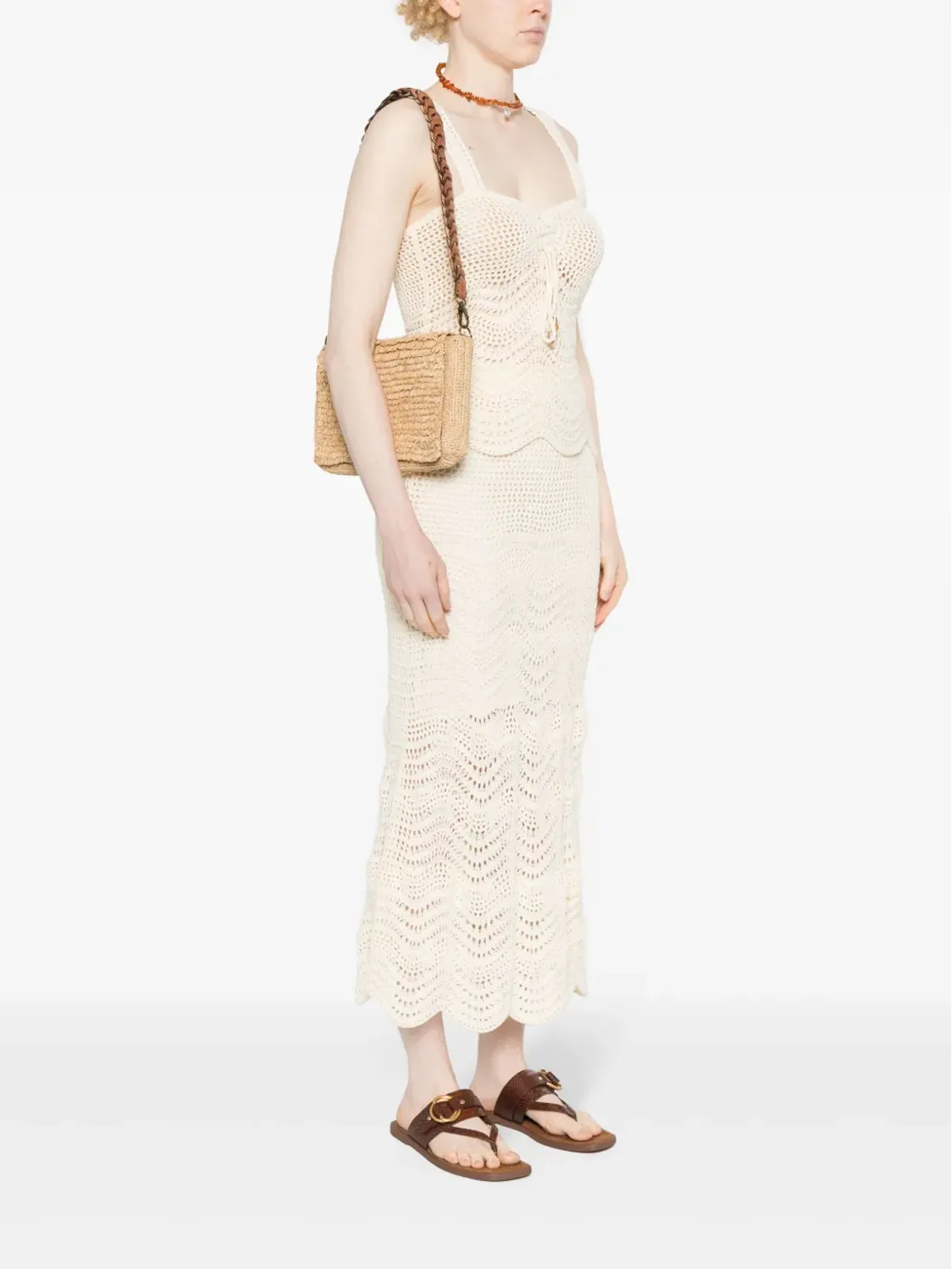 IBELIV Hafa raffia shoulder bag - 画像2