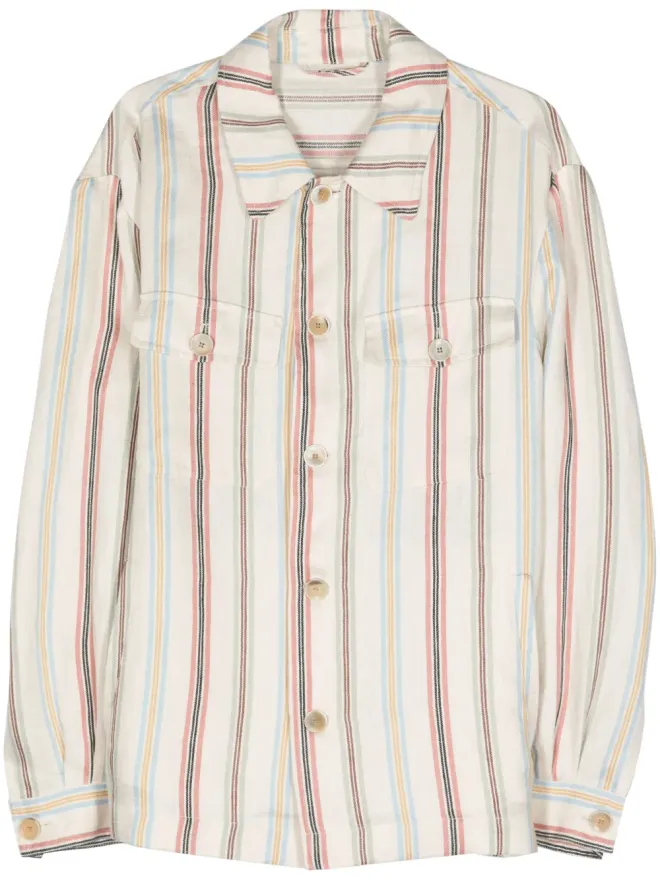 ETRO ETRO ストライプ ヘリンボーン シャツの商品画像
