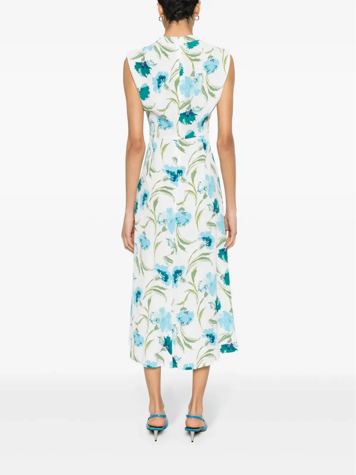 DVF Diane von Furstenberg 花柄プリント ツイル ドレス - 画像4