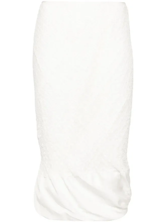 Jil Sander Jil Sander オープンワークミディスカートの商品画像