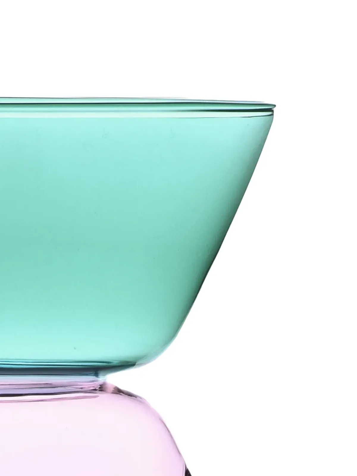 Ichendorf Milano Gelée ガラス花瓶 ピンク - 画像2
