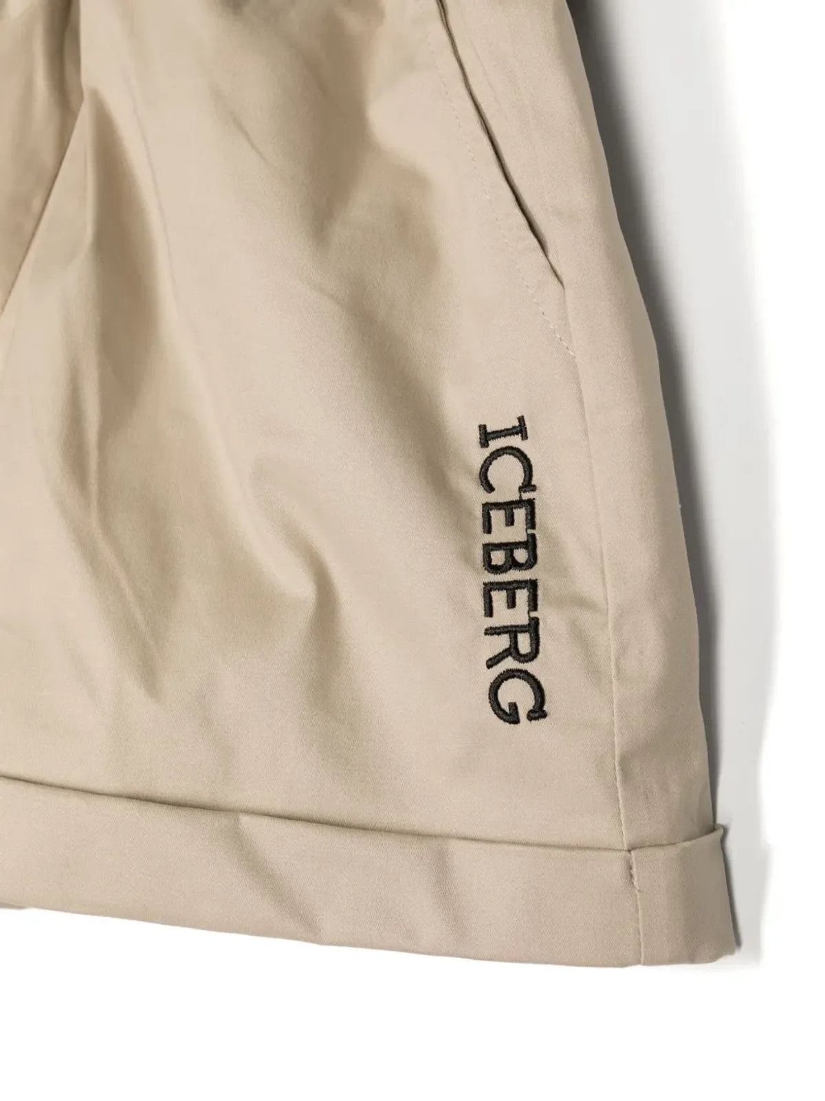 Iceberg Kids ロゴプリント コットンショーツ - 画像3