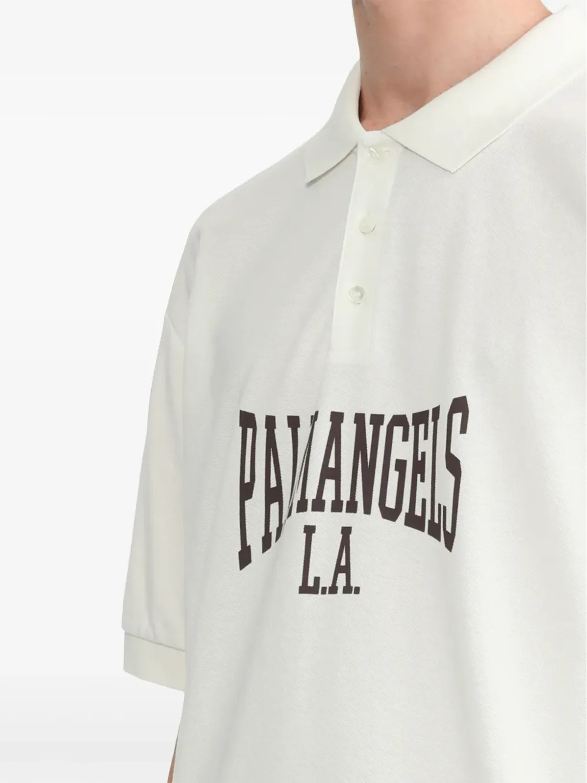 Palm Angels ロゴプリント ポロシャツ - 画像5