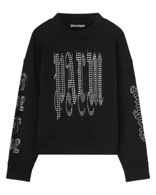 Palm Angels スタッドロゴ コットン スウェットシャツ - サムネイル1