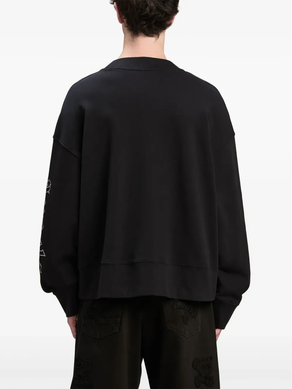 Palm Angels スタッドロゴ コットン スウェットシャツ - 画像5