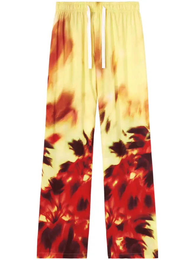 Palm Angels Palm Angels アブストラクトプリント トラックパンツの商品画像