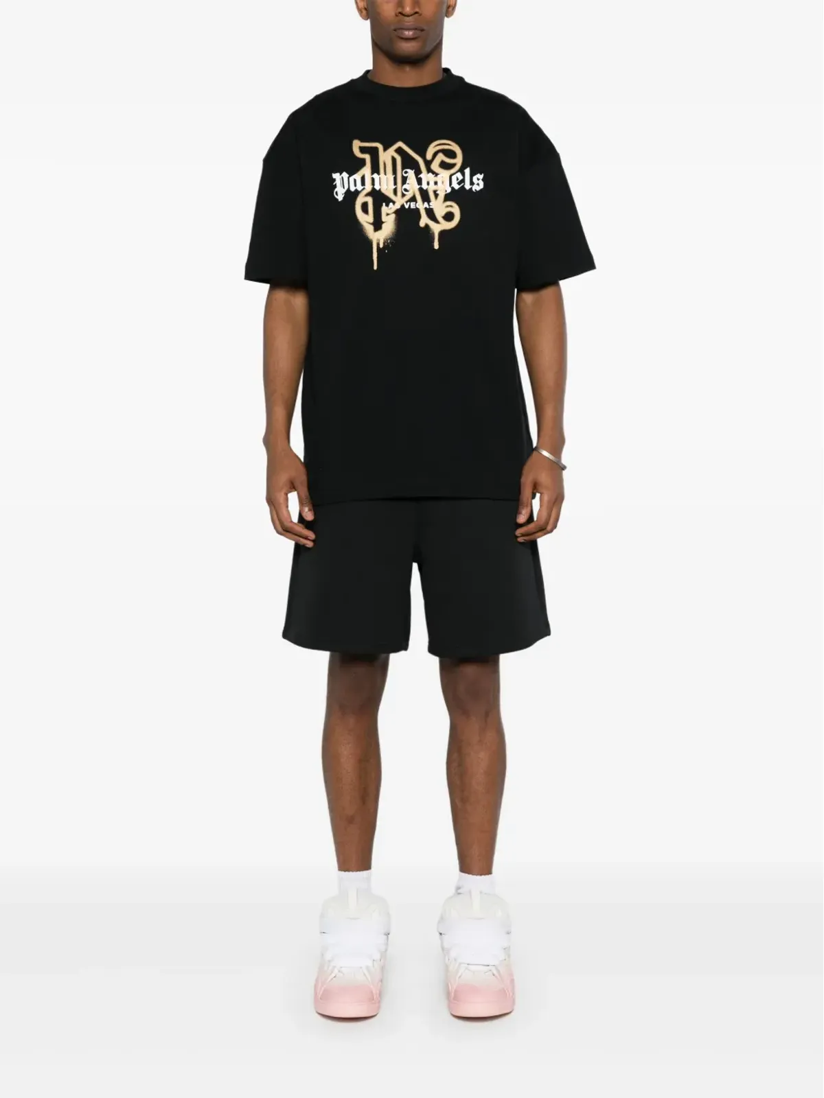 Palm Angels ラスベガス モノグラムプリント Tシャツ - ブラック - 画像2