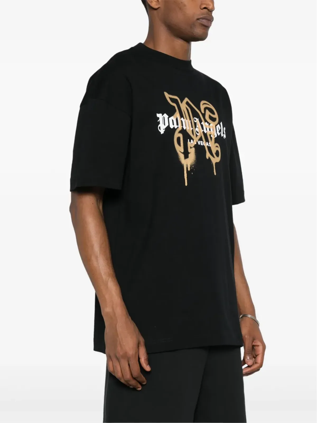 Palm Angels ラスベガス モノグラムプリント Tシャツ - ブラック - 画像3